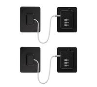 Lot de 2 serrures de réfrigérateur avec code à 3 chiffres, sécurité enfant, entrebâilleur de fenêtre pour armoire, tiroir et placard, loquet de congélateur pour garder la porte fermée