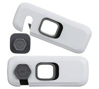 Lot de 2 serrures de réfrigérateur - Sans perçage - Adhésif puissant - Pour réfrigérateur, congélateur, machine à laver, fenêtre, tiroir, toilettes, armoires, camping et plus encore