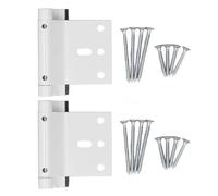 Lot de 2 serrures renforcées en alliage d'aluminium pour portes à ouverture vers l'intérieur - Matériel de sécurité robuste avec une capacité de force de 800 livres pour