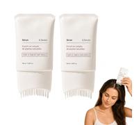 Lot de 2 Sérum Capillaire, Sérum Cheveux avec Brosse Applicatrice Intégrée, Riche en Extraits de Plantes Naturels, Hydrate et Nourrit, Renforce les Cheveux et Favorise un Cuir Chevelu Sain