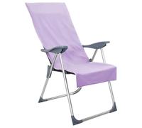 Lot de 2 Serviette de Transat Plage, Serviette Housse pour Chaise Longue de Plage 2 pcs Violet 130 x 60 cm