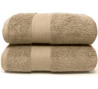 Lot De 2 Serviettes De Douche En Coton Premium 550 G/M² (70 X 130),Extra Doux,Absorbant Et Résistant (2 70x130 Arena)