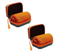Lot de 2 serviettes de refroidissement instantanées en microfibre avec étui de rangement 30 x 80 cm pour salle de sport, fitness, yoga, cyclisme, randonnée, activités de plein air C 30*80 cm