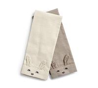 Lot de 2 serviettes de table Vanilla White et Moonshell - Elodie