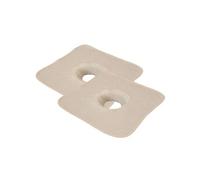Vivezen - Lot de 2 serviettes de tête pour table de massage, housse de protection avec trou visage - 35 x 35 cm - 100% polyester - Plusieurs coloris