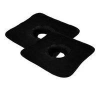 Vivezen - Lot de 2 serviettes de tête pour table de massage, housse de protection avec trou visage - 35 x 35 cm - 100% polyester - Plusieurs coloris