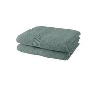 Today Lot de 2 serviettes de toilette 100% coton 50x90 cm Vert
