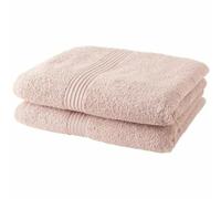Today Serviettes de toilette Lot de 2 50 x 90 cm 100% coton – Rose des sables