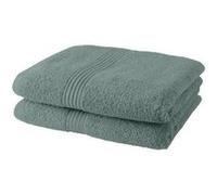 Today Lot de 2 serviettes de toilette 100% coton 50x90 cm Vert