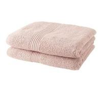 Lot de 2 serviettes de toilette TODAY 50x90 cm 100% Coton - Rose des sables Rose des sables G