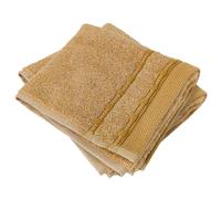 Lot de 2 serviettes invité 100% coton 33x50 cm VIVID jaune Miel