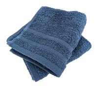 Lot de 2 serviettes invité 33x50 cm EFFICIENCE PURE bleu Pacific