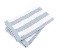 Lot de 2 serviettes invité 33x50 cm EFFICIENCE STRIPES bleu capri