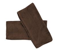 Soleil d'ocre, Lagune Lot de 2 Serviettes invité, Coton, Marron, 30x40 cm
