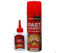 Lot de 2 SET / Interbond Super Glue Extra Forte - Colle Cyanoacrylate 2 x 50g avec Activateur 2 x 200ml