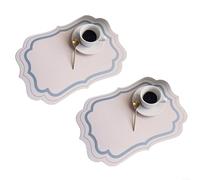 Lot de 2 sets de table antidérapants et imperméables en PVC pour tables de salle à manger pour plus de commodité (I)