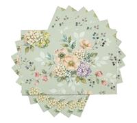Lot De 2 Sets De Table Baies De Rose Sauvage,Dessous Table Antidérapants en Lin Style Forêt Aquarelle,Dessous Assiette Lavable Rectangulaire pour Cuisine Et Salle À Manger Décor 30X45Cm