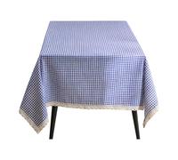 Lot de 2 sets de table carrés élégants à carreaux style rétro - Idéal pour les pique-niques, l'heure du thé - Coton polyester et coton