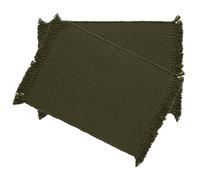 Lot de 2 sets de table en coton à franges 33x46 cm PAPEETE vert Kaki