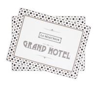 Lot de 2 sets de table en plastique 30x40 cm collection HOTEL