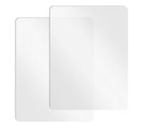 Lot de 2 sets de table en plastique transparent mat résistant à la chaleur et lavables en vinyle pour table, salle à manger, cuisine, travaux manuels, 15,7 x 30 cm, protecteur de table en plastique