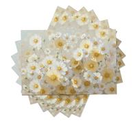 Lot De 2 Sets De Table Motif des Marguerites dans Une Mer De Fleurs,Sets De Table Double Face Lavables Illustrations Impressionnistes,pour Cuisine Table Fête Dîner Décoration 45 X 30 Cm