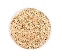 Lot de 2 sets de table pour table, sets de table, tapis de table en forme de gourde naturelle pour table de salle à manger, sets de table ronds antidérapants et respectueux de l'environnement (30 cm)
