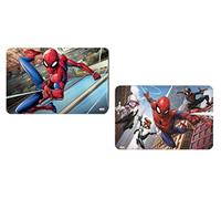 Lot de 2 sets de table - Tapis de table - Tapis de table - Au choix : Cars Paw Mickey Blaze - Plastique - 42 x 28 cm (Spiderman)