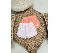 Lot De 2 Shorts Enfant En Éponge Honfleur Corail 4A