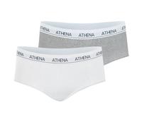Girl by Athena Fille Douceur Coton Lq48 Sous v tement, Blanc/Gris Chine, 16 ans EU