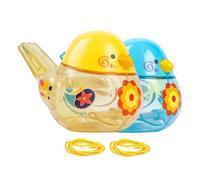 Lot de 2 sifflets d'oiseaux aquatiques - Jouet musical en ABS pour - 9,5 x 6 x 6 cm - Léger - Avec cordon de cou - Cadeaux de fête en plein air - Thème éducatif - Tra