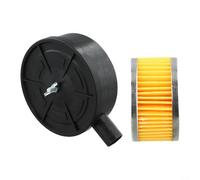Lot de 2 silencieux de compresseur d'air et cartouche filtrante de 20 mm conçus pour les systèmes de pompe à piston, améliore le silence opérationnel