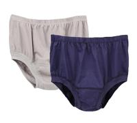 Lot De 2 Slips 100% Coton pour Hommes Âgés sous-vêtements Taille Haute Grande Taille Couleur Unie Amples Doux Doux pour La Peau (Color : 03, Size : 3XL)