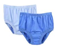 Lot De 2 Slips 100% Coton pour Hommes Âgés sous-vêtements Taille Haute Grande Taille Couleur Unie Amples Doux Doux pour La Peau (Color : 02, Size : 4XL)