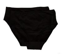 Lot de 2 slips ceinture haute bord lisse pour femmes bipack RAGNO article 07455Q