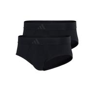 adidas Lot de 6 slips Active Flex Cotton 3 Stripes | Slip sportif pour homme avec design à 3 bandes | Respirant, évacuant l'humidité et séchage rapide, 001 - Noir, S