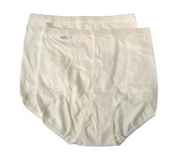 Lot de 2 slips maxi culottes femme SLOGGI en coton élastique visible, article BA