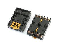 Lot de 2 socles relais for montage sur rail DIN P2CF-08 10 A 250 V CA 8 broches M4 x 20