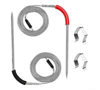 Lot de 2 sondes à viande : précision ± 1,-13,3 °C, plage de -30 °C à 300 °C pour Weber Connect Smart Hub, gaz et Smokefire