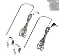 Lot de 2 sondes de rechange pour barbecue à granulés de bois Traeger, compatibles avec le barbecue à granulés Pit Boss Series et fumoir, prise de 3,5 mm, sonde thermostatique numérique étanche pour