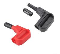 Lot de 2 sondes de test magnétiques de 4 mm pour multimètre numérique en cuivre et nylon PA66 - Câbles rouges et noirs pour mesures électriques et tests de jauge