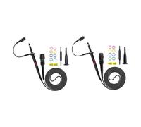 Lot de 2 sondes d'oscilloscope de réparation électronique avec 100 MHz | Atténuation 1/10x, câble BNC pour contrôles de circuit