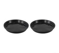 Lot de 2 soucoupes pour pots de plantes grasses, solutions de drainage pour l'entretien des plantes d'intérieur (20,3 cm)