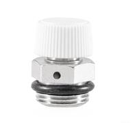 Lot de 2 soupapes de purge de radiateur pour systèmes de chauffage central, valve de libération d'air automatique, construction filetée en laiton, résistante à la rouille, pour résidentiel (cuivre 3/8