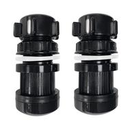 Lot de 2 soupapes de vidange de piscine pour filtre à sable, 1,5/2", pièces de rechange pour filtre à sable, accessoires de piscine pour valve de vidange, système de filtre à sable, vis de vidange