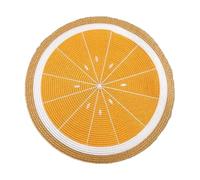 Lot de 2 sous-Verres Ronds à Motifs de Fruits (pastèque et Citron), en polypropylène tissé, pour la Table et la Cuisine. Accessoires de Cuisine.,Citron,38 cm