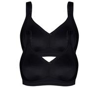 Lot de 2 Soutien-gorge minimiseur Milano Susa 8193 95-115 B-F Noir et Nude