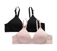 Lot De 2 Soutien Gorge Sans Armature Avec Bretelles Réglables Brassière À Imprimé Avec Encolure En V Soutien Gorge Grande Taille Confortable Et Respirant Bralette Mode De Tous Les Jours Bralette Femme