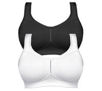 Lot de 2 Soutien-gorge sans armature grande taille Blanc 7761 Cremona Susa