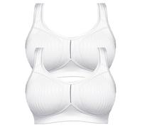 Lot de 2 Soutien-gorge sans armature grande taille Blanc 7761 Cremona Susa